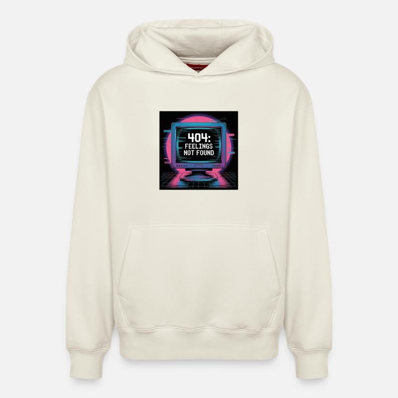 Humour créatif de l’informatique - Sweat à capuche unisexe décontracté en coton biologique – de SPREAD - blanc cassé