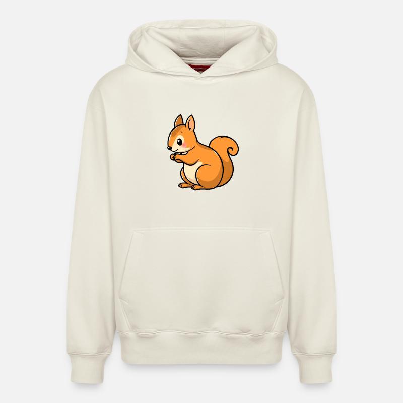 EIchhörnchen - Relaxed Unisex Organic Hoodie – von SPREAD - Naturweiß