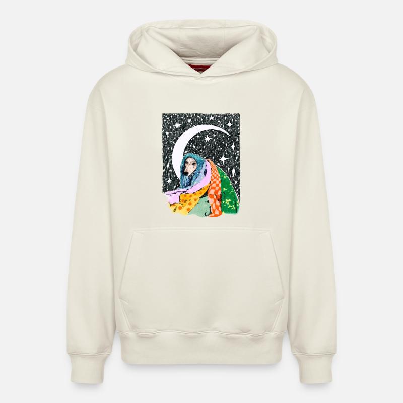 SOMNUS - Sweat à capuche unisexe décontracté en coton biologique – de SPREAD - blanc cassé