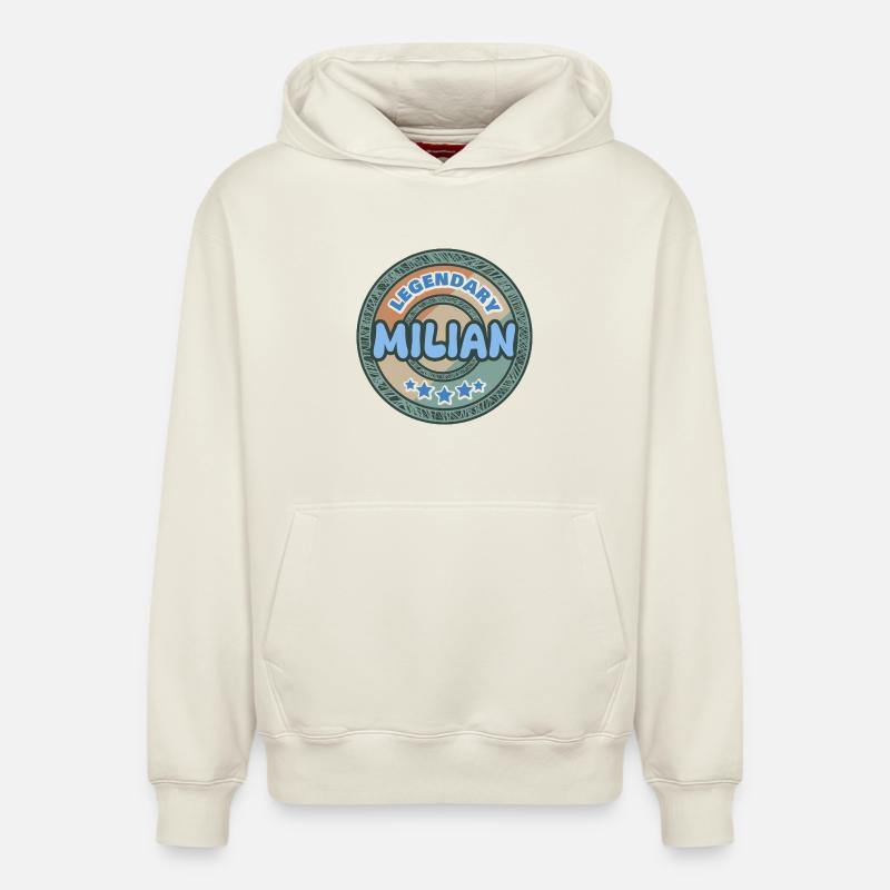 Milian comme idée de cadeau - Sweat à capuche unisexe décontracté en coton biologique – de SPREAD - blanc cassé