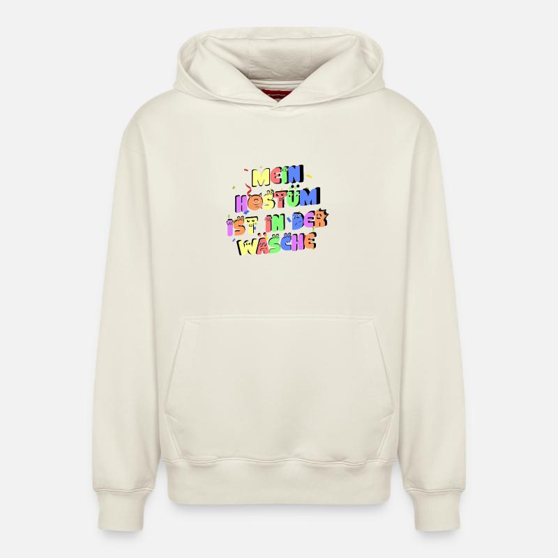 Mon costume est à laver - Sweat à capuche unisexe décontracté en coton biologique – de SPREAD - blanc cassé