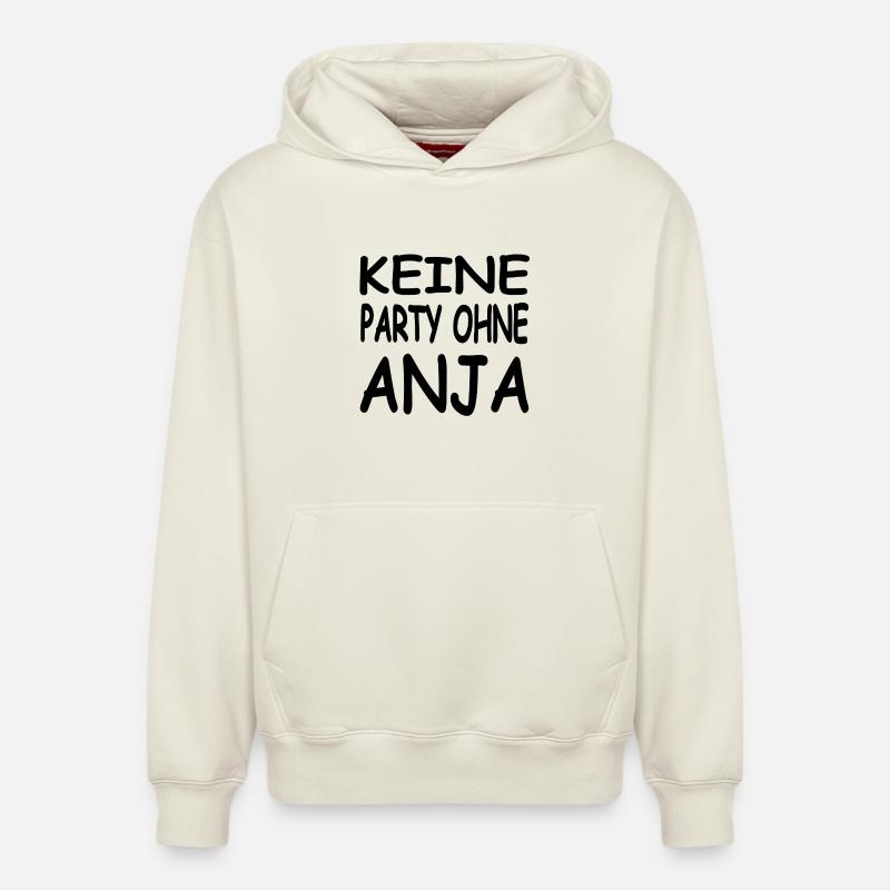 Anja - Sweat à capuche unisexe décontracté en coton biologique – de SPREAD - blanc cassé