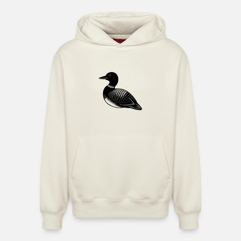 Hoon - Sweat à capuche unisexe décontracté en coton biologique – de SPREAD - blanc cassé