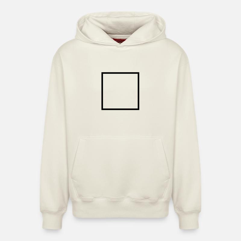 cadre - Sweat à capuche unisexe décontracté en coton biologique – de SPREAD - blanc cassé