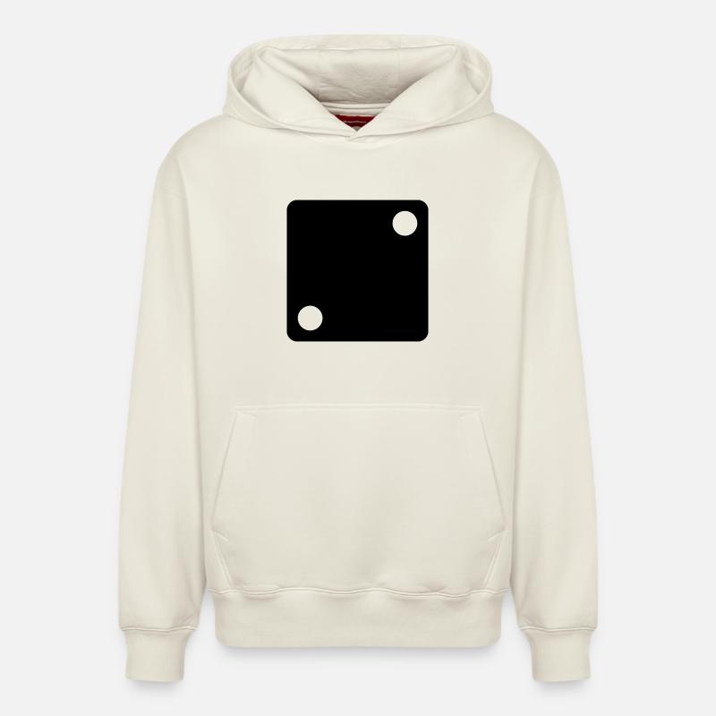 Le jeu dit - Sweat à capuche unisexe décontracté en coton biologique – de SPREAD - blanc cassé