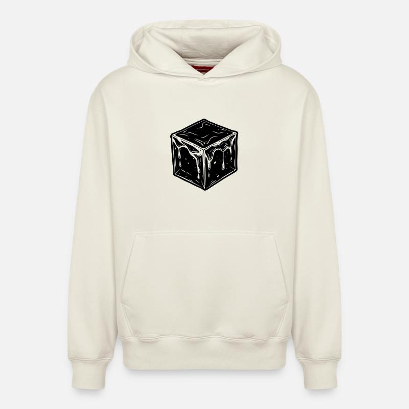froid - Sweat à capuche unisexe décontracté en coton biologique – de SPREAD - blanc cassé