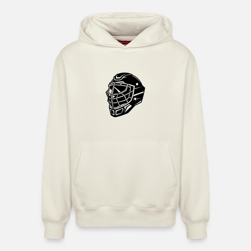 Masque de gardien - Sweat à capuche unisexe décontracté en coton biologique – de SPREAD - blanc cassé