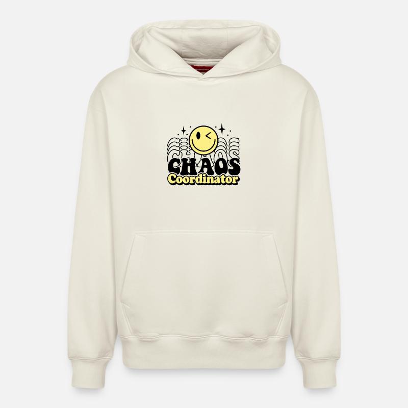 coordinateur - Sweat à capuche unisexe décontracté en coton biologique – de SPREAD - blanc cassé