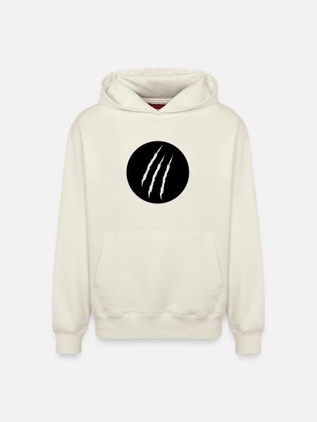 claw - Relaxed Unisex Organic Hoodie – by SPREAD - off white