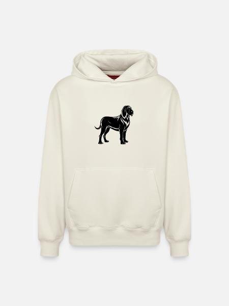 Bluthund - Relaxed Unisex Organic Hoodie – von SPREAD - Naturweiß