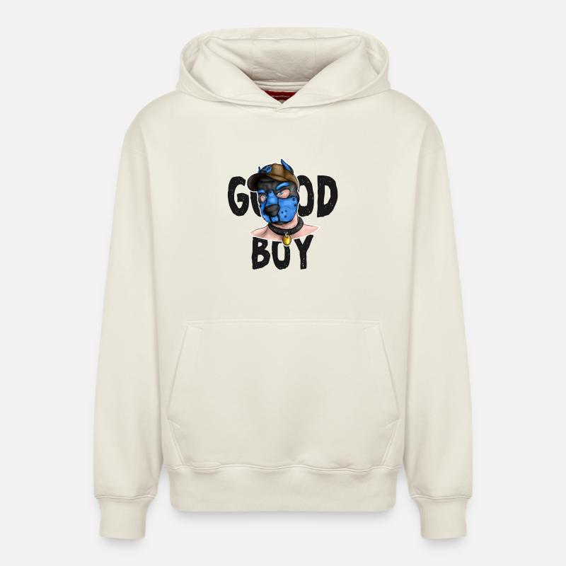 GoodBoyBlue - Sweat à capuche unisexe décontracté en coton biologique – de SPREAD - blanc cassé