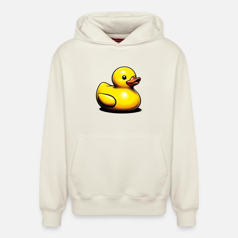 Caneton Canard Canard Canard - Sweat à capuche unisexe décontracté en coton biologique – de SPREAD - blanc cassé