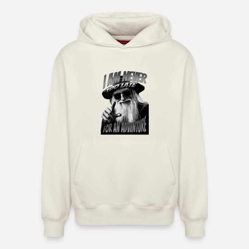 Sorcier cool - Sweat à capuche unisexe décontracté en coton biologique – de SPREAD - blanc cassé