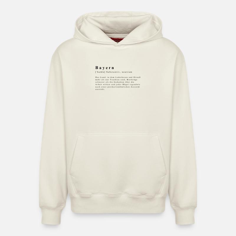 Bavière Définition - Sweat à capuche unisexe décontracté en coton biologique – de SPREAD - blanc cassé