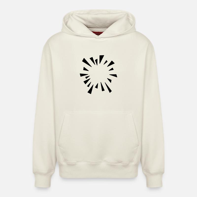 Comic Effekt geplatzter Luftballon - Relaxed Unisex Organic Hoodie – von SPREAD - Naturweiß