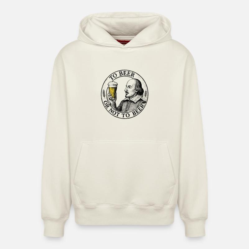 Bier oder nicht Bier - Relaxed Unisex Organic Hoodie – von SPREAD - Naturweiß