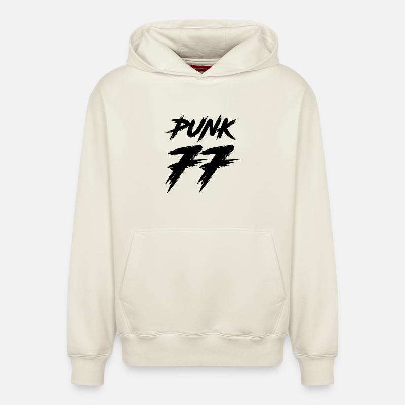 Punk - Sweat à capuche unisexe décontracté en coton biologique – de SPREAD - blanc cassé
