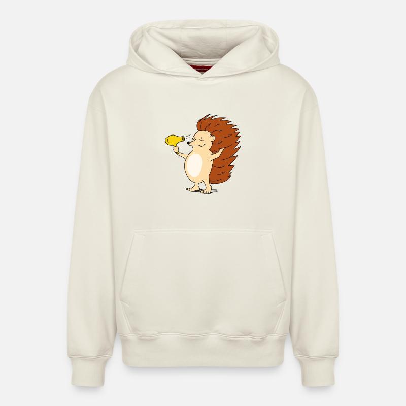 J’ai les cheveux beaux - Sweat à capuche unisexe décontracté en coton biologique – de SPREAD - blanc cassé