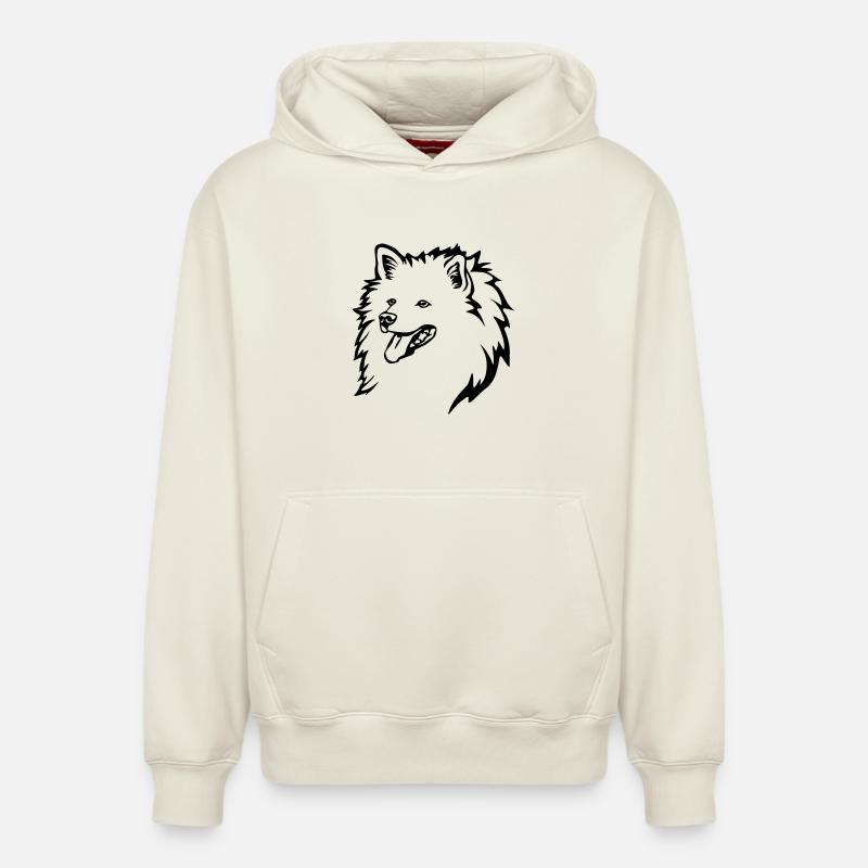 Tête pointue - Sweat à capuche unisexe décontracté en coton biologique – de SPREAD - blanc cassé