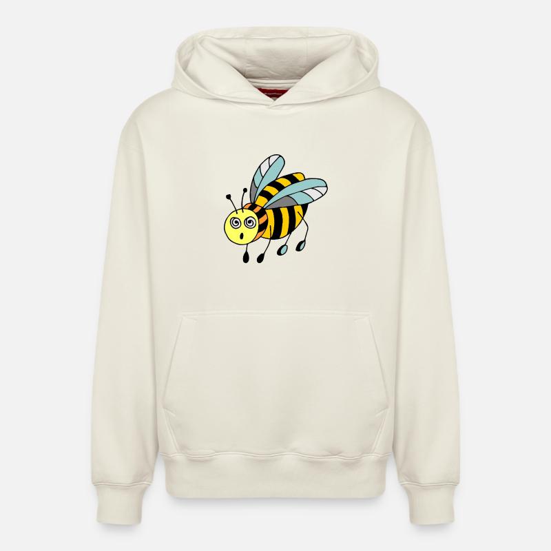 insecte - Sweat à capuche unisexe décontracté en coton biologique – de SPREAD - blanc cassé