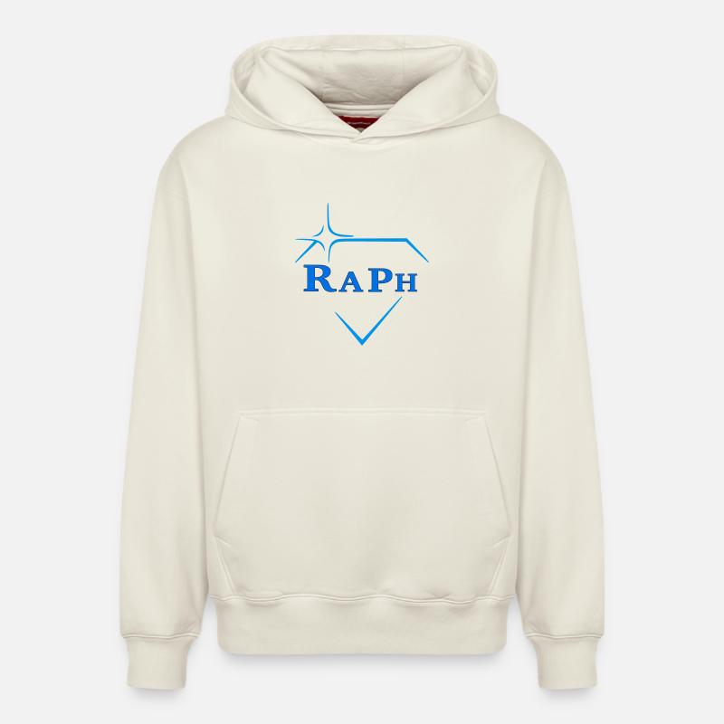 Raph - Relaxed Unisex Organic Hoodie – von SPREAD - Naturweiß