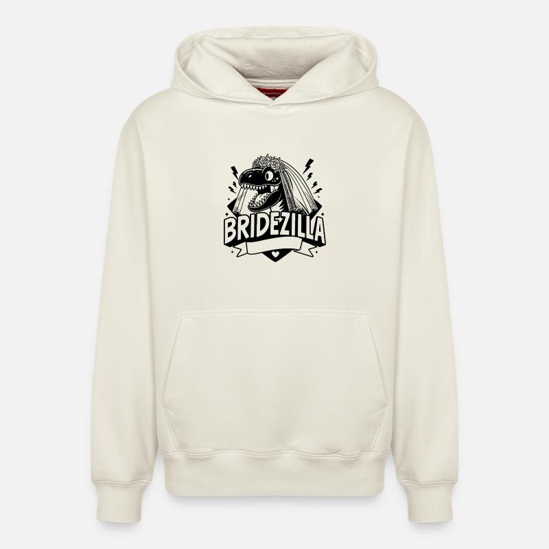 Équipe Bride - Bridezilla - Sweat à capuche unisexe décontracté en coton biologique – de SPREAD - blanc cassé