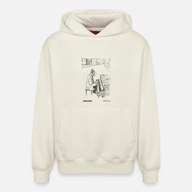 differnce - Relaxed Unisex Organic Hoodie – von SPREAD - Naturweiß