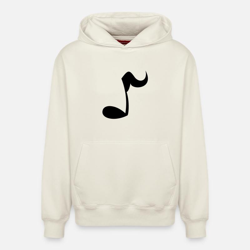 Note - Relaxed Unisex Organic Hoodie – von SPREAD - Naturweiß