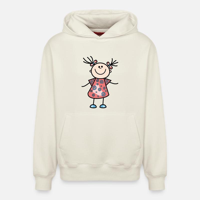 cadeau - Sweat à capuche unisexe décontracté en coton biologique – de SPREAD - blanc cassé