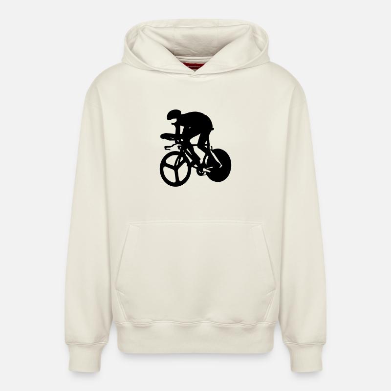 Coureur - Sweat à capuche unisexe décontracté en coton biologique – de SPREAD - blanc cassé