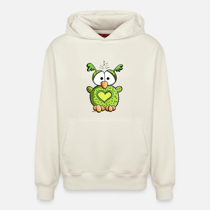 Verliebte Eule - Relaxed Unisex Organic Hoodie – von SPREAD - Naturweiß
