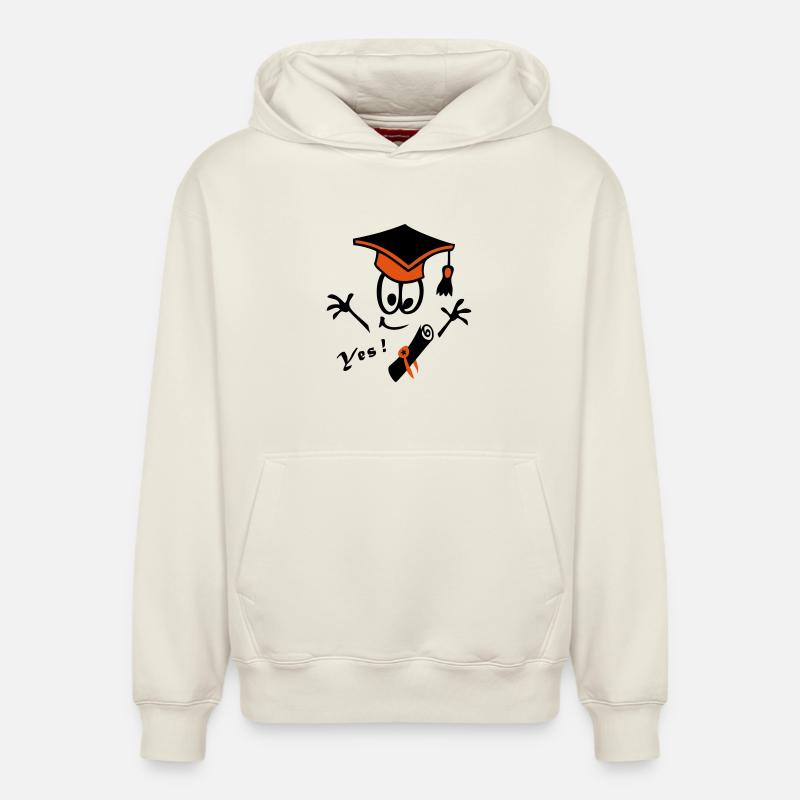 docteur - Sweat à capuche unisexe décontracté en coton biologique – de SPREAD - blanc cassé