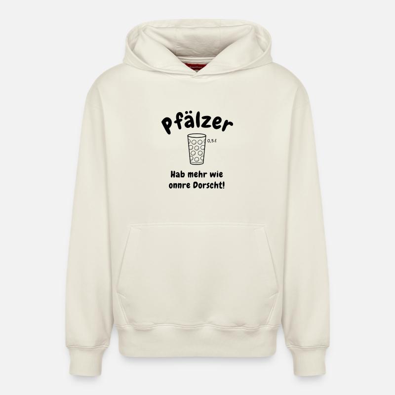 Pfälzer Durst - Relaxed Unisex Organic Hoodie – von SPREAD - Naturweiß