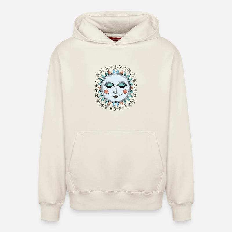 Wintersonne - Relaxed Unisex Organic Hoodie – von SPREAD - Naturweiß