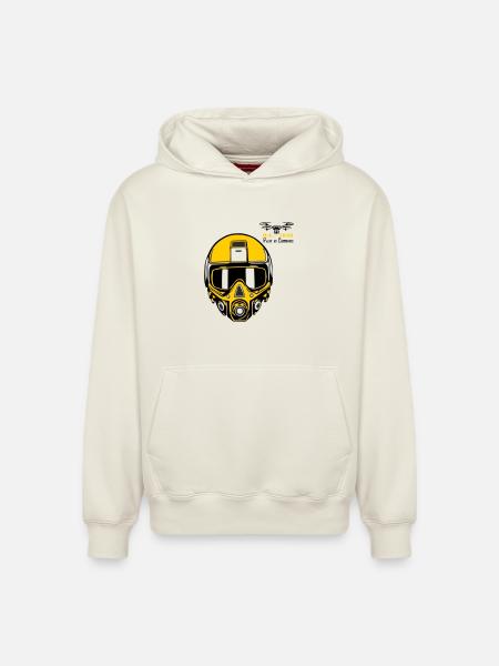 Drohnenpilot 3 - Relaxed Unisex Organic Hoodie – von SPREAD - Naturweiß