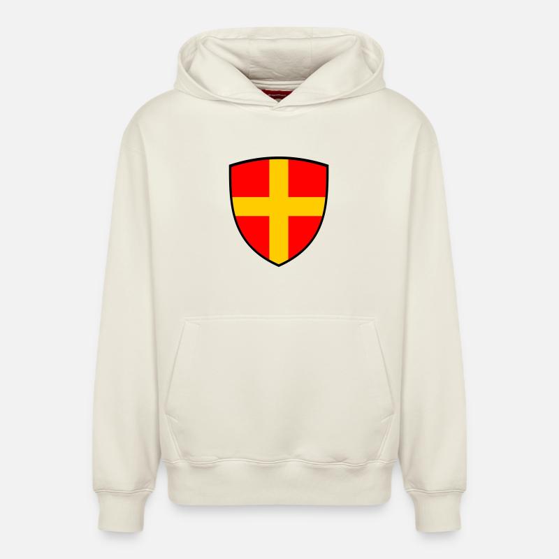 Skåne - Sweat à capuche unisexe décontracté en coton biologique – de SPREAD - blanc cassé