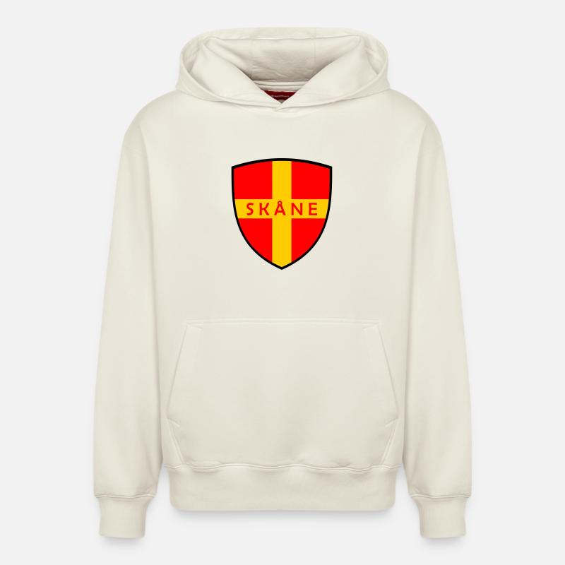 Skåne - Sweat à capuche unisexe décontracté en coton biologique – de SPREAD - blanc cassé