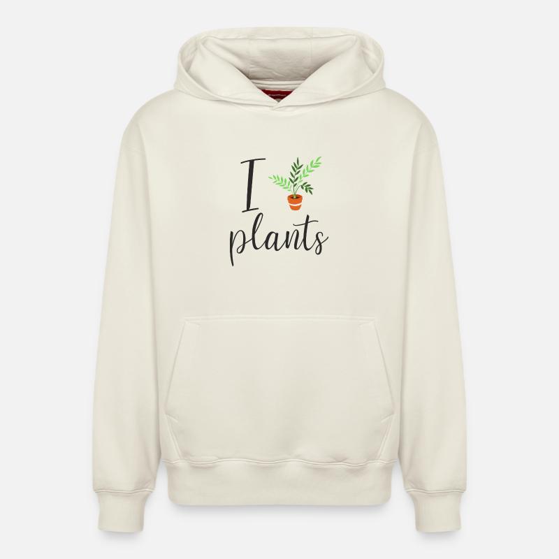 Je planifie - Sweat à capuche unisexe décontracté en coton biologique – de SPREAD - blanc cassé