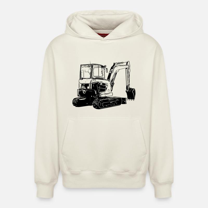Petite pelle - Sweat à capuche unisexe décontracté en coton biologique – de SPREAD - blanc cassé