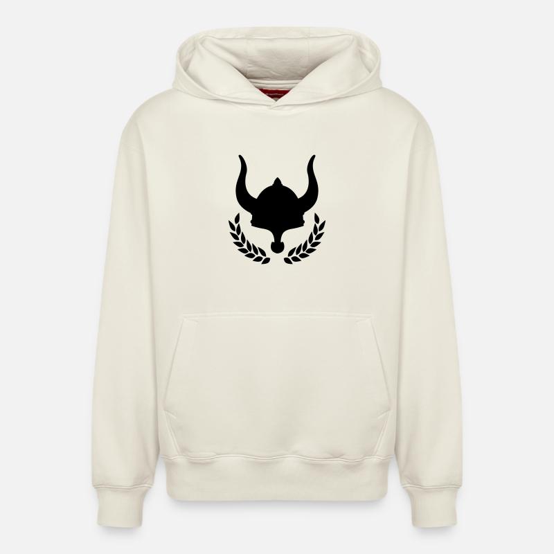 wikinger vikings - Relaxed Unisex Organic Hoodie – von SPREAD - Naturweiß