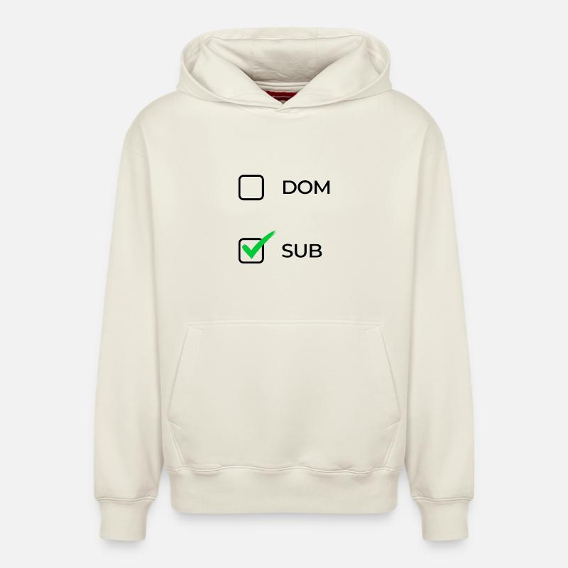 Choix sub - Sweat à capuche unisexe décontracté en coton biologique – de SPREAD - blanc cassé