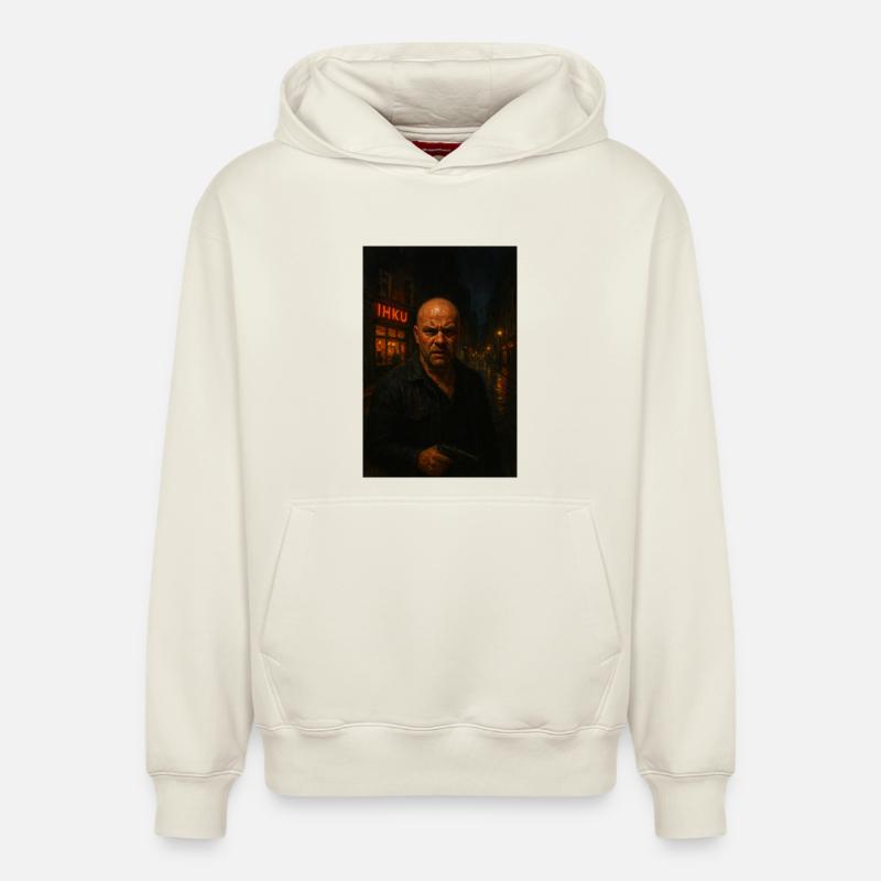 Timo de la Nuit - Sweat à capuche unisexe décontracté en coton biologique – de SPREAD - blanc cassé