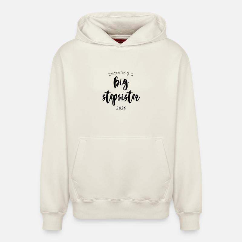 Future demi-sœur - Sweat à capuche unisexe décontracté en coton biologique – de SPREAD - blanc cassé