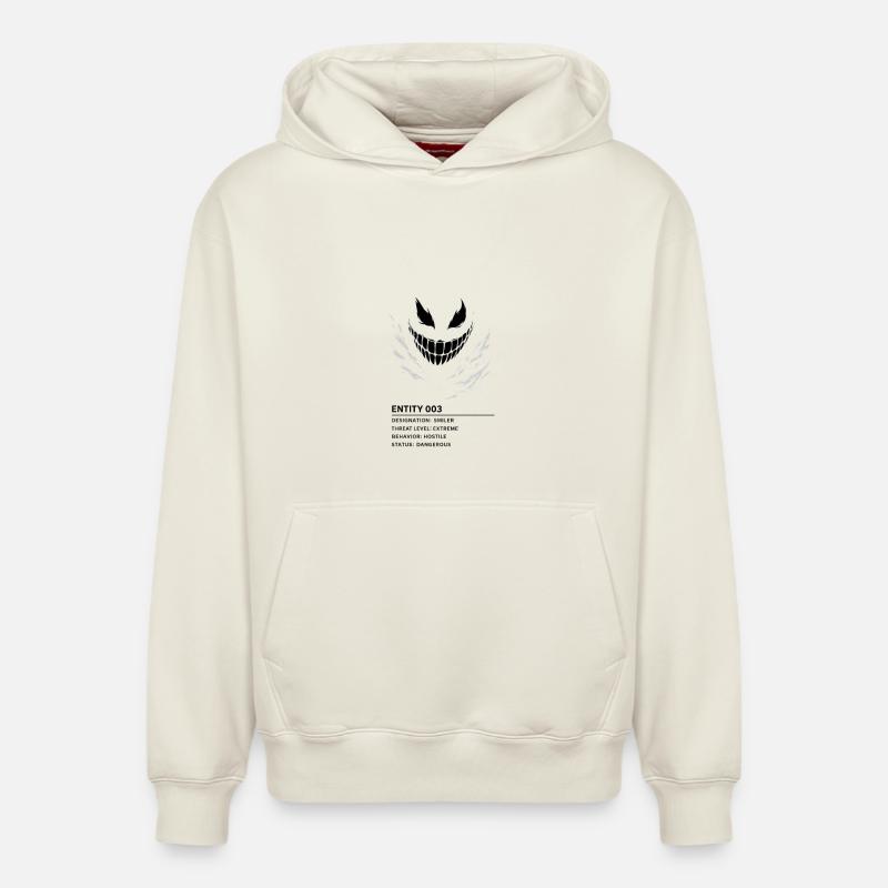 entity_003_transp_2 - Relaxed Unisex Organic Hoodie – von SPREAD - Naturweiß