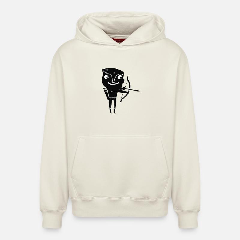 Sagittarius - Relaxed Unisex Organic Hoodie – by SPREAD - off white