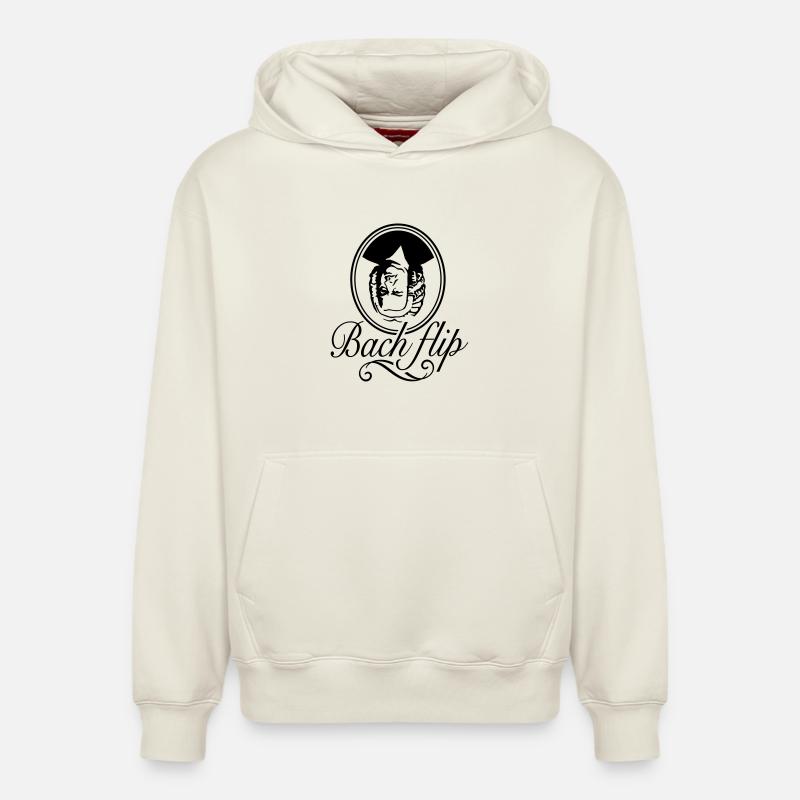 Bach Flip - Sweat à capuche unisexe décontracté en coton biologique – de SPREAD - blanc cassé