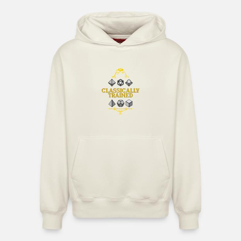 Classically Trained Dice Mastery - Relaxed Unisex Organic Hoodie – by SPREAD - off white
