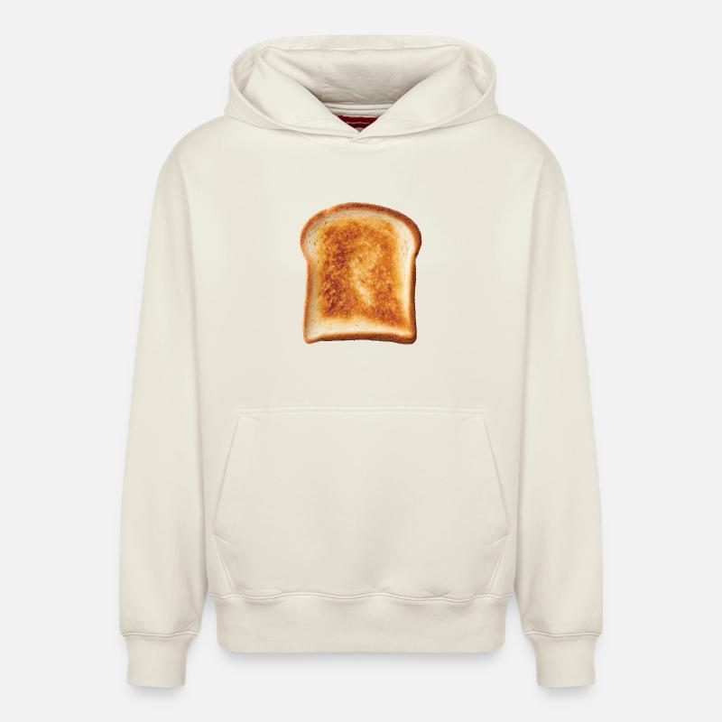 Pain grillé - Sweat à capuche unisexe décontracté en coton biologique – de SPREAD - blanc cassé