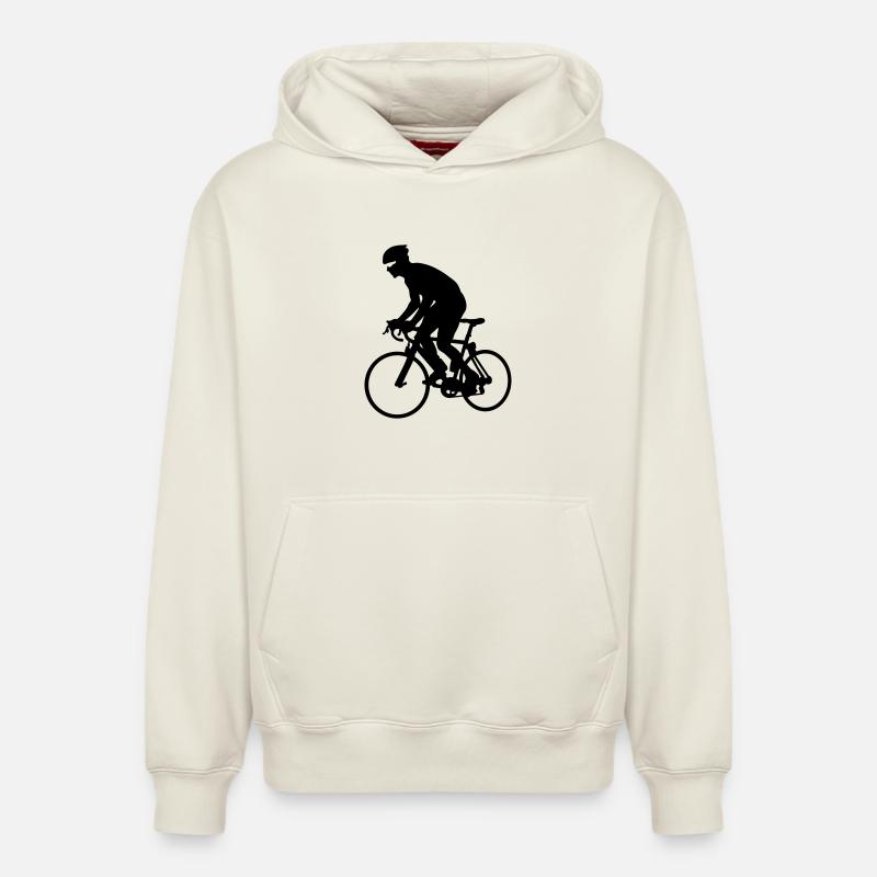 Coureur - Sweat à capuche unisexe décontracté en coton biologique – de SPREAD - blanc cassé