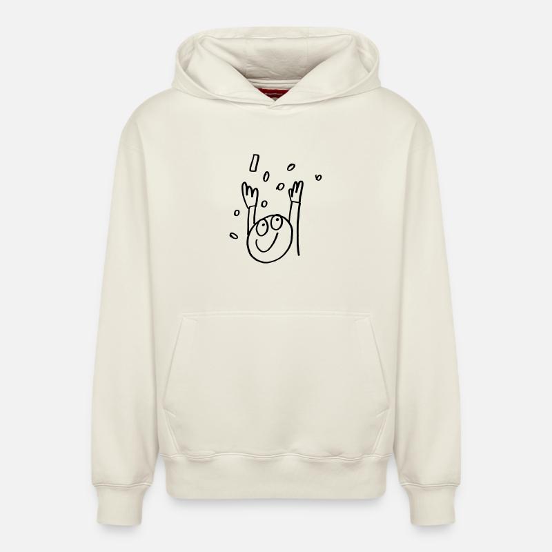 CélébronsCélébrer - Sweat à capuche unisexe décontracté en coton biologique – de SPREAD - blanc cassé